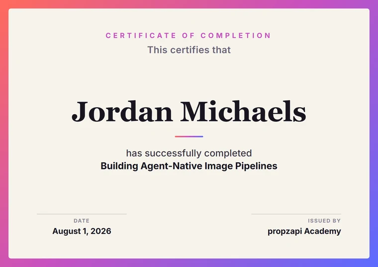 Certificate of completion template preview