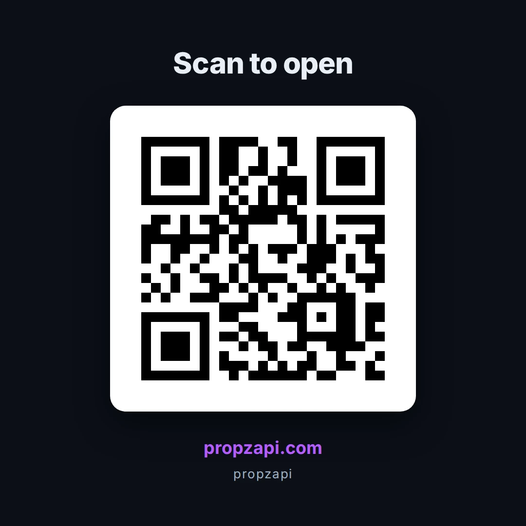 QR code card template preview